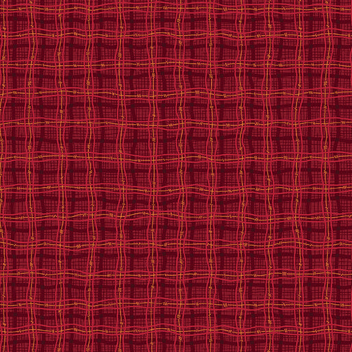 Autumn Breeze - Rambling Plaid Red