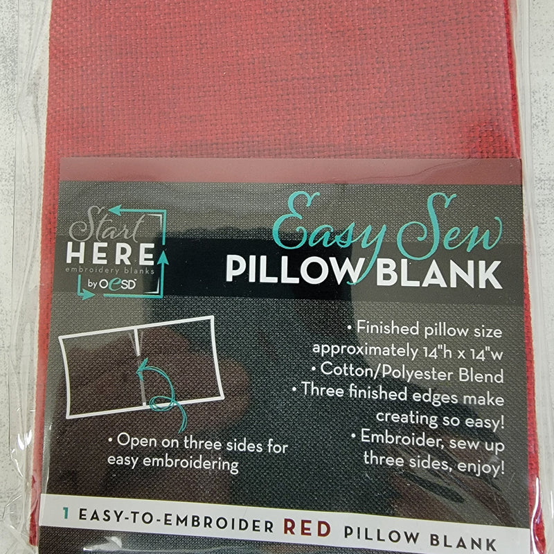 Pillow Case Red 14''x14''