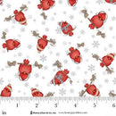 Pinecone Ridge Lodge  Cardinals 2126-08 White/Red