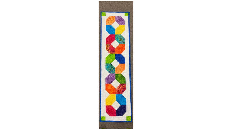 Penny Candy Tablerunner - Batik Fabric and Pattern Kit