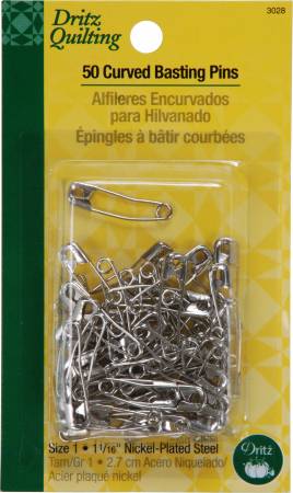 Curved Basting Pins Size 1 1/16" 50pz 3028D