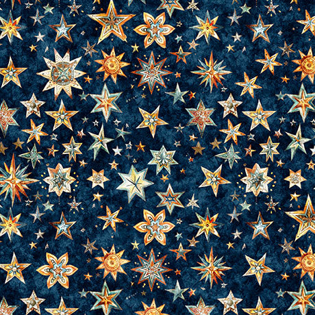 Bohemian Sunrise - Stars - Navy 30663 N