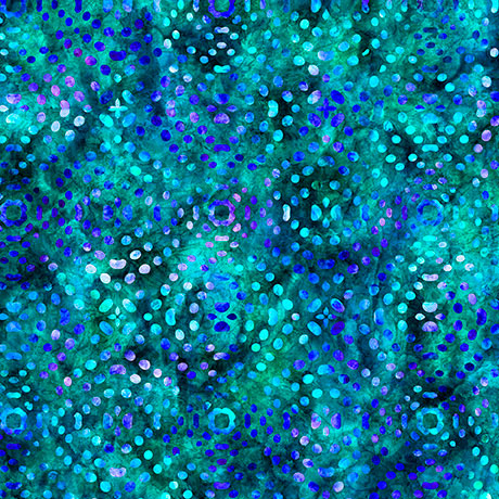 BeDazzled - Textural Dots - Turquoise/Blue