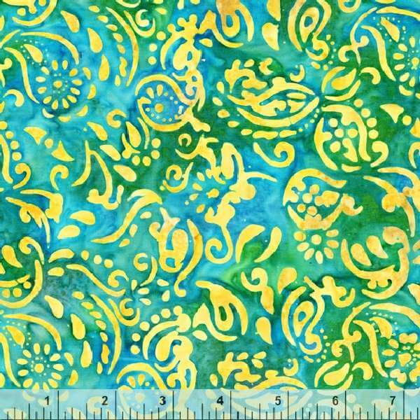 CORAL REEF Petal Pop, Blue Batik