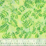 BRIGHT SUMMER Tropical Leaves, Mint Batik #3475Q-X