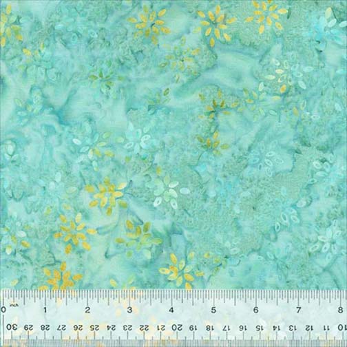 BEACH VIBES - Sparking Flowers Seafoam Batik