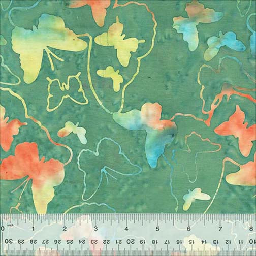 BEACH VIBES - Butterflies, Seafoam Batik 3510Q-X