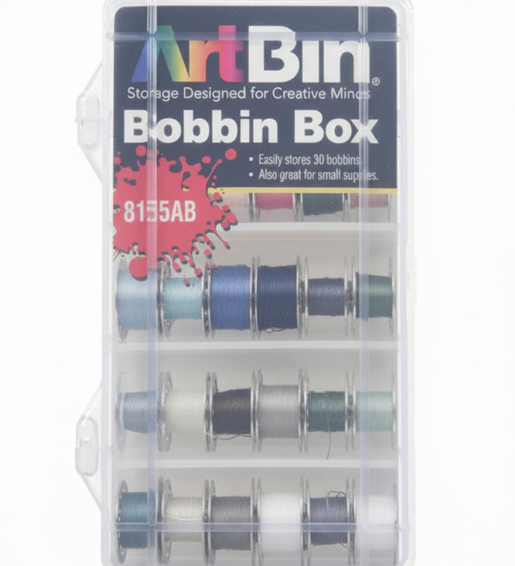 ArtBin Bobbin Box packaging with bobbins inside on a white background