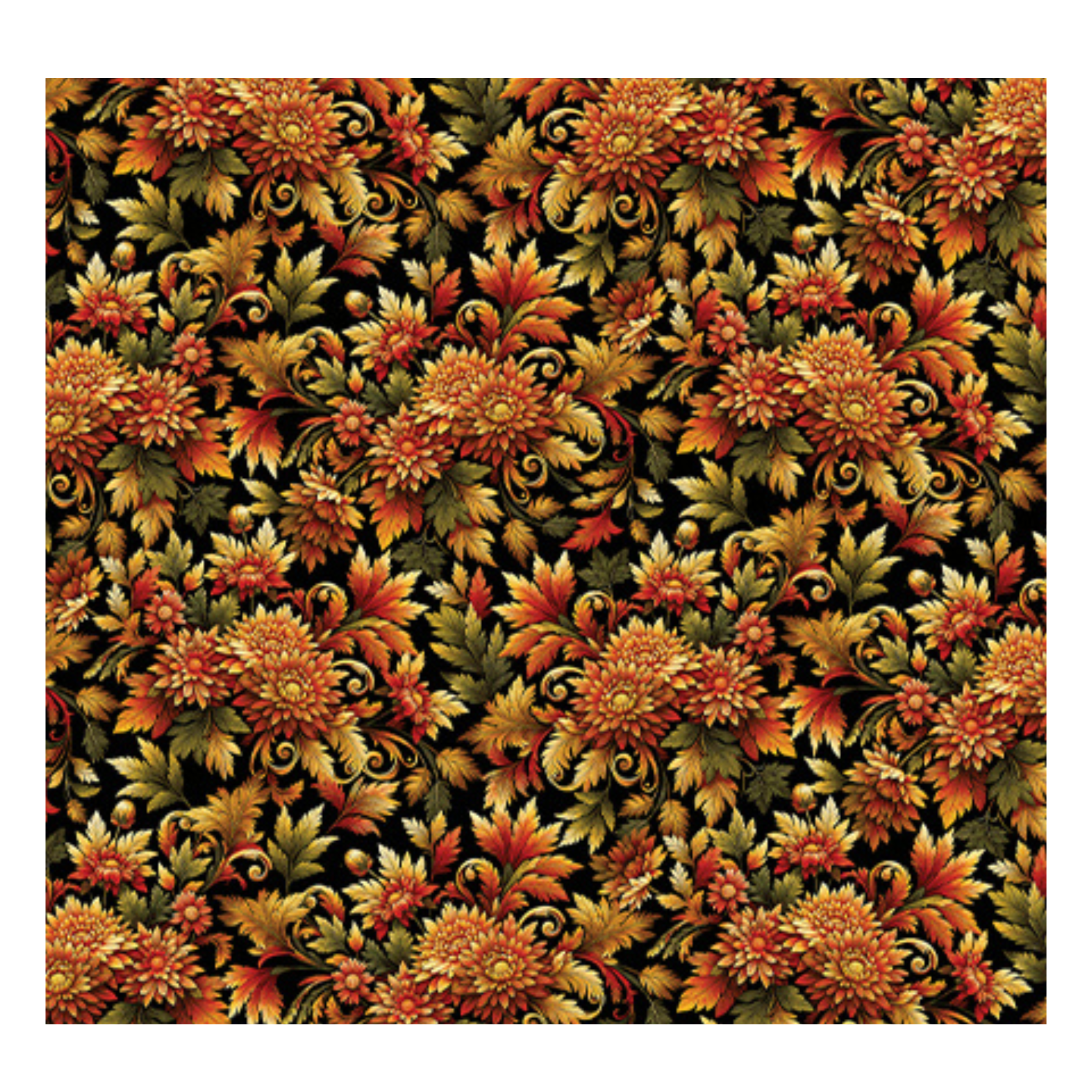 Autumn Cats - Autumn Splendor Black/Spice  16766-87