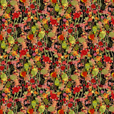 Poppy Dreams Digital Berries & Buds Black  Y3992-3