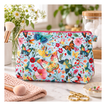 Botanic Symphony  Butterflies and Floral Toss 4975-17 Lt Blue Purse
