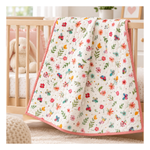 Botanic Symphony  Mini Butterflies and Floral Toss 4978-108 Multi