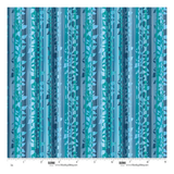 Botanic Symphony  Vine Stripe 4977-73 Teal