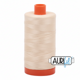 Aurifil Cotton 50wt/2ply  Butter 1300-2123