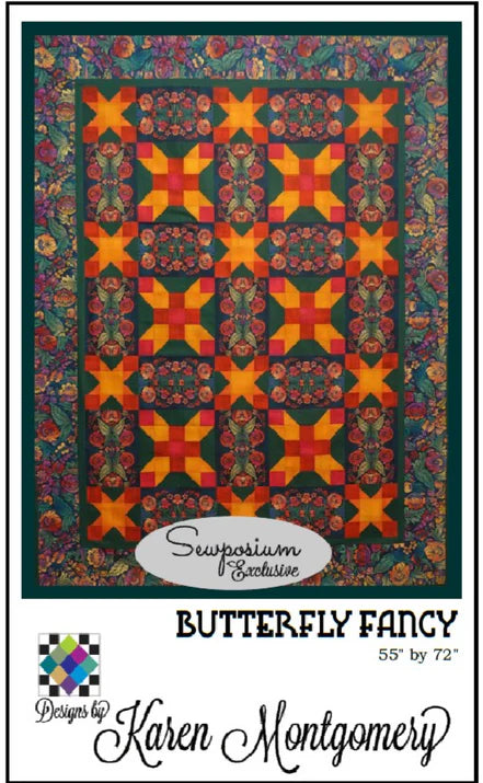 Butterfly Fancy Fabric and Pattern Kit