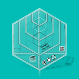 Hexagon trim tool on a teal background