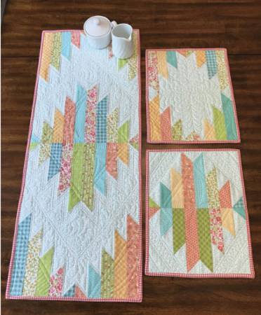 Cut Loose Reflections Runner & Placemats Pattern CLPPSQ006