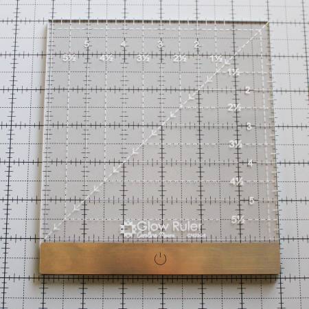 Carolina Moore Glow Ruler 6in Square CM23GL