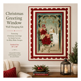 Christmas Greetings Window Wall Hanging Kit
