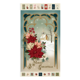 Christmas Greetings Printed Panel 23 1/2" x 43 1/2" PD17669