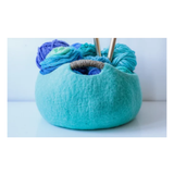 Fibres Of Life - Felt Basket with Corded Hemp Handle