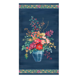 Floral Drama Digital 24" Panel Y4904-89 Dark Denim