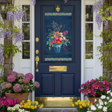 Floral Drama Digital 24" Panel Y4904-89 Dark Denim