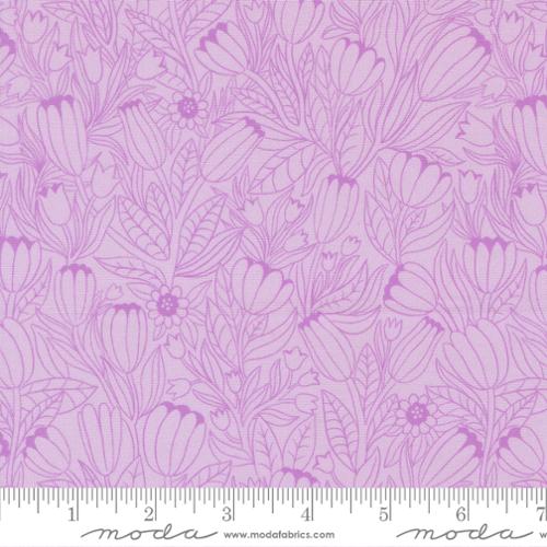 Purple Fabric with floral design