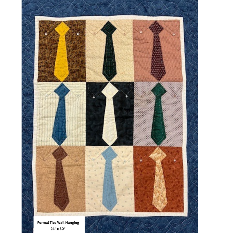 Formal Ties Wall Hanging - 24" x 30"