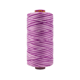 Spool of Fruitti Grapes FT4-16 12wt variegated Egyptian cotton thread featuring rich grape purple tones with subtle dark and light color variation.