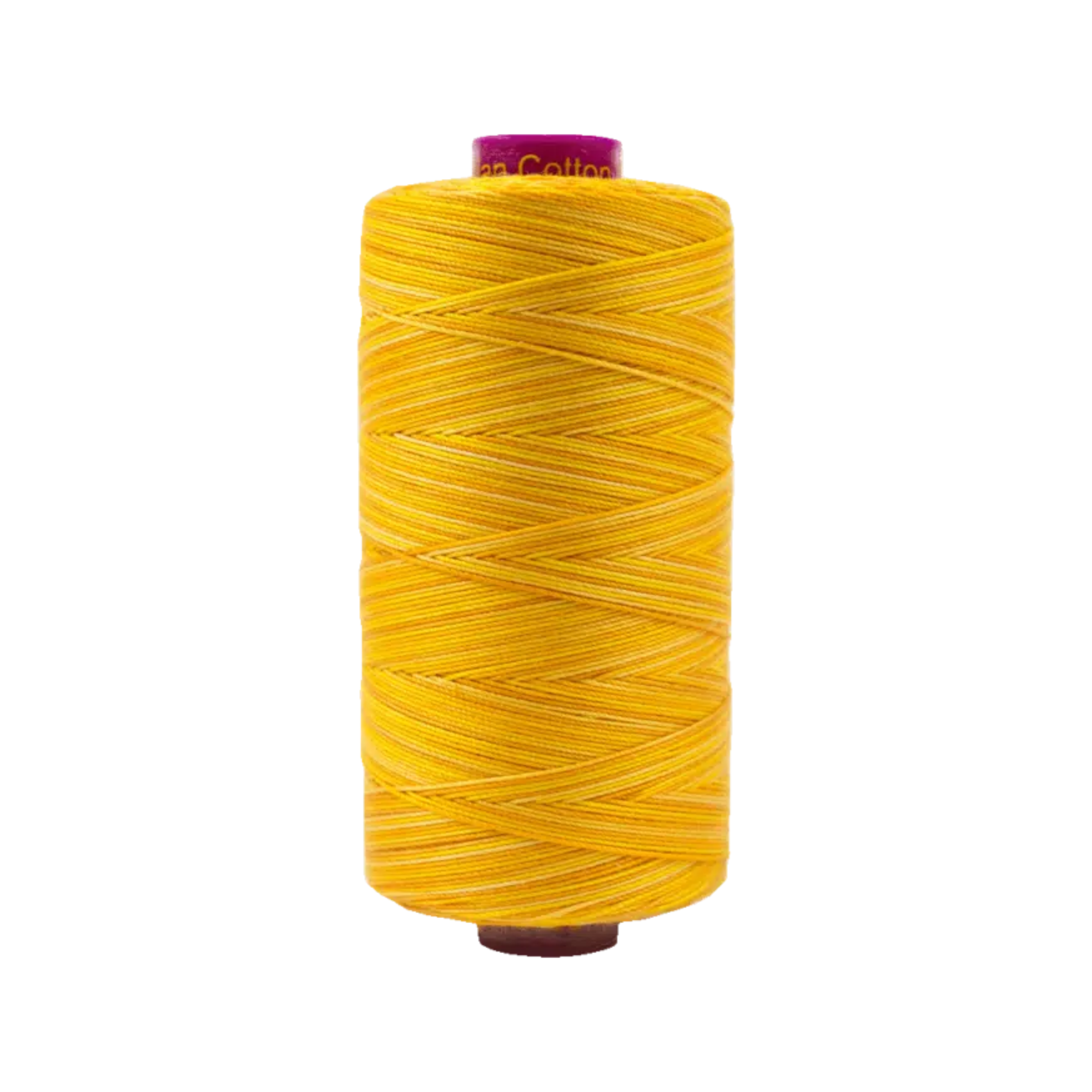 Spool of Fruitti Oranges FT4-07 12wt variegated Egyptian cotton thread featuring warm orange and golden tones with soft color variation.