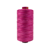 Spool of Fruitti Roses FT4-10 12wt variegated Egyptian cotton thread featuring soft rose pink tones with gentle warm color variation.