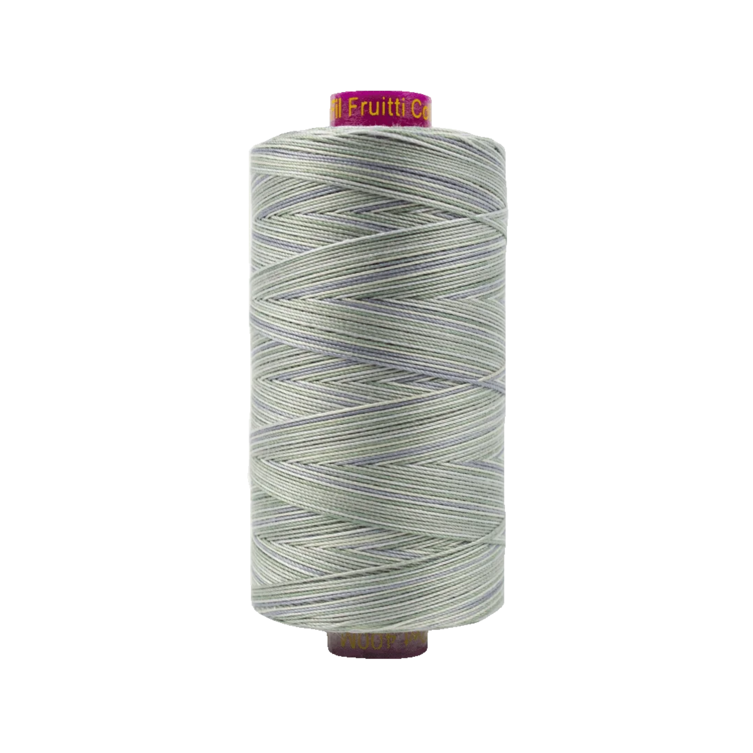 WonderFil Fruitti Stone FT4-39 variegated 12wt Egyptian cotton thread on a 400m spool for quilting, embroidery, and decorative stitching.