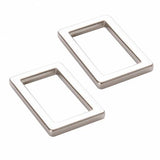 Purse Parts- 2  Rectangle  Rings 1 '' Nickle HAR1-RR-N-TWO