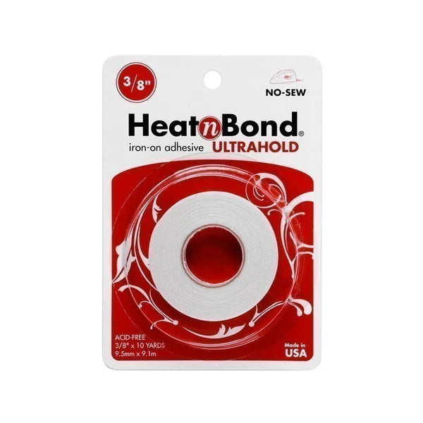 Heat'n Bond Ultrahold iron-on adhesive packaging on a white background