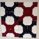 Bow Tie Block Tablerunner  Pattern and Fabric Kit