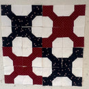 Bow Tie Block Tablerunner  Pattern and Fabric Kit