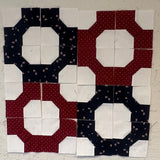 Bow Tie Block Tablerunner  Pattern and Fabric Kit