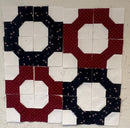 Bow Tie Block Tablerunner  Pattern and Fabric Kit