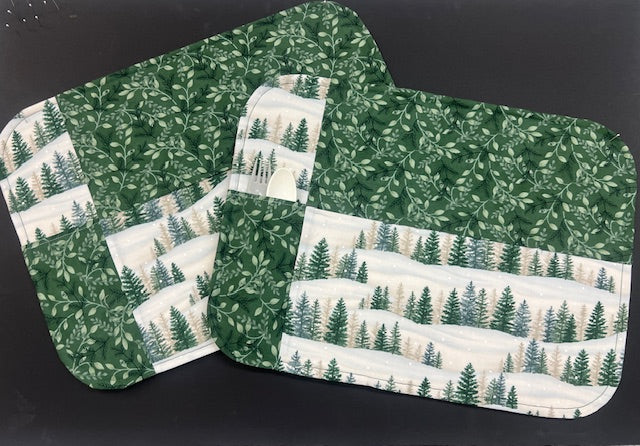 Woodland Winter Placemat Fabric and Pattern Kit