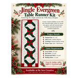 Jingle Evergreen Table Runner Kit