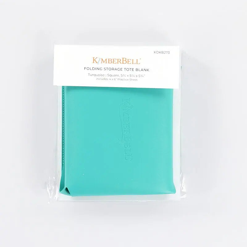 Kimberbell Folding Storage Blank  5 3/4" sq Turquoise KDKB273