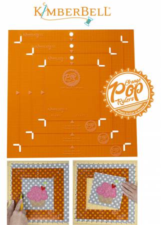 Kimberbell Orange Pop Rulers  - Square Set KDTL101