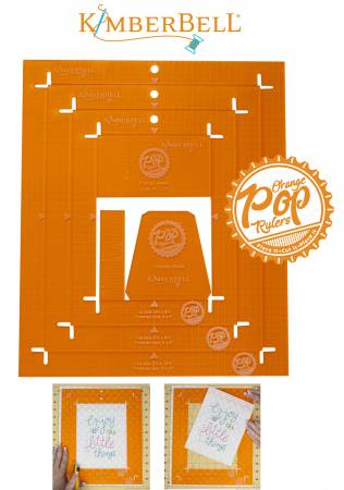 Kimberbell Orange Pop Rulers  - Rectangle Set KDTL102