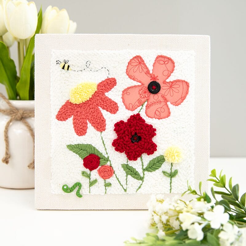 Punch Needle Embroidery Kit In Bloom  KPNK1000