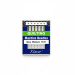 Box of Klasse quilting machine needles on a white background
