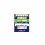 Pack of quilting machine needles with 'Klasse' branding on a blue background