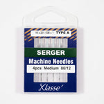 Klasse serger machine needles packaging on a white background