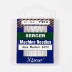 Klasse serger machine needles packaging on a white background