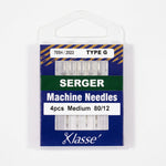 Klasse serger machine needles packaging on a white background